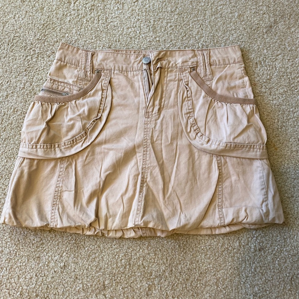 Stylish Tan Mini Skirt